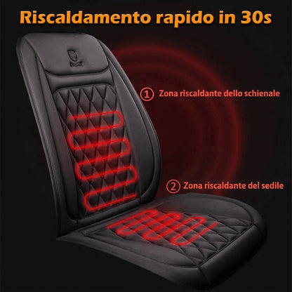 Coprisedile Auto Riscaldato con Controllo Temperatura Regolabile 30 °C–65 °C per Auto, Camion e Casa