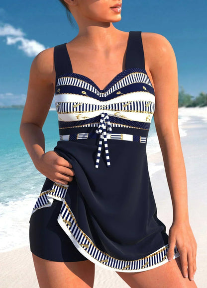Costume da bagno intero con gonna sovrapposta