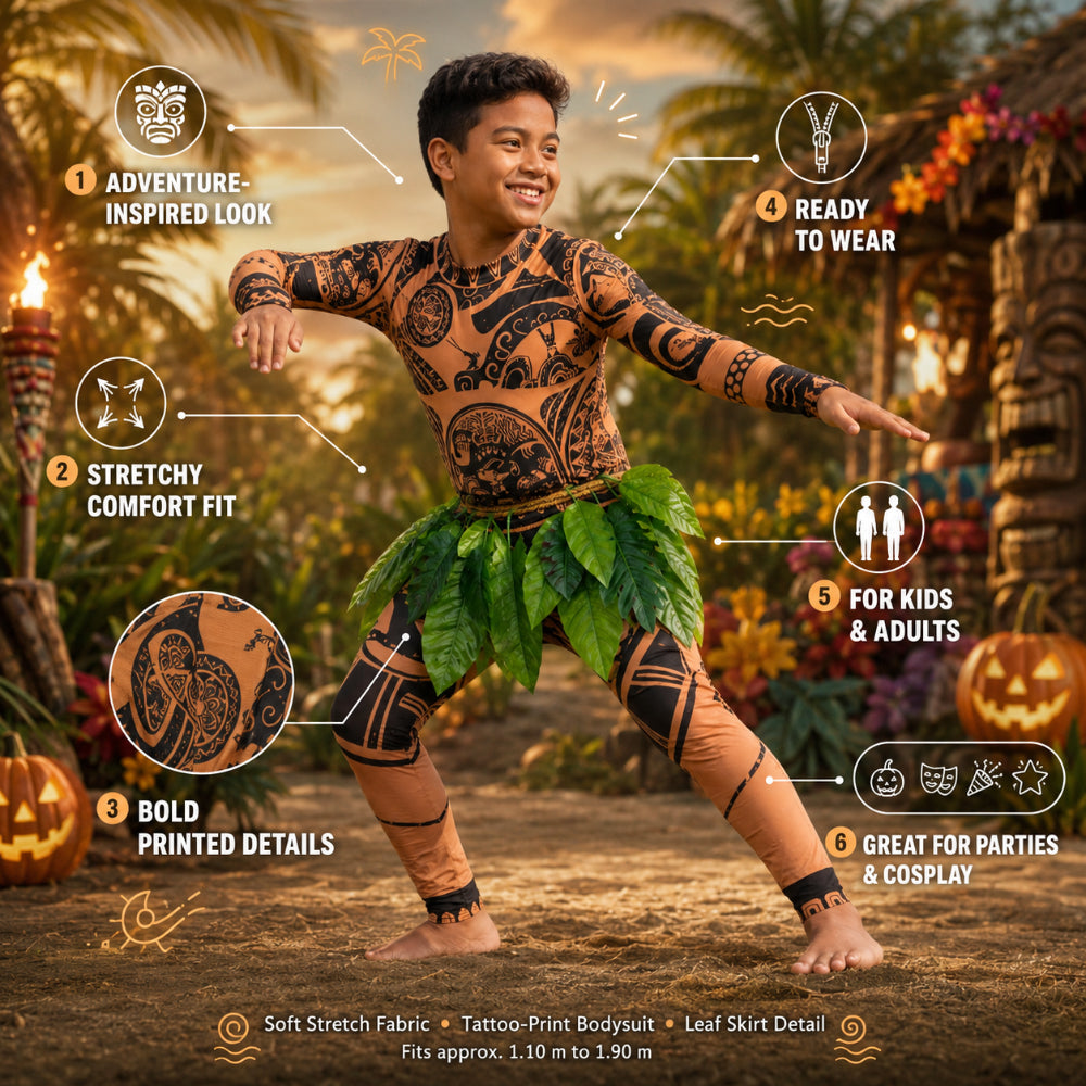 Costume di Halloween cosplay a tema avventura