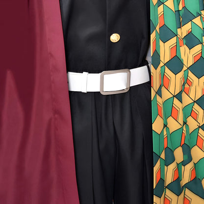 Costume Halloween haori anime con maschera per cosplay