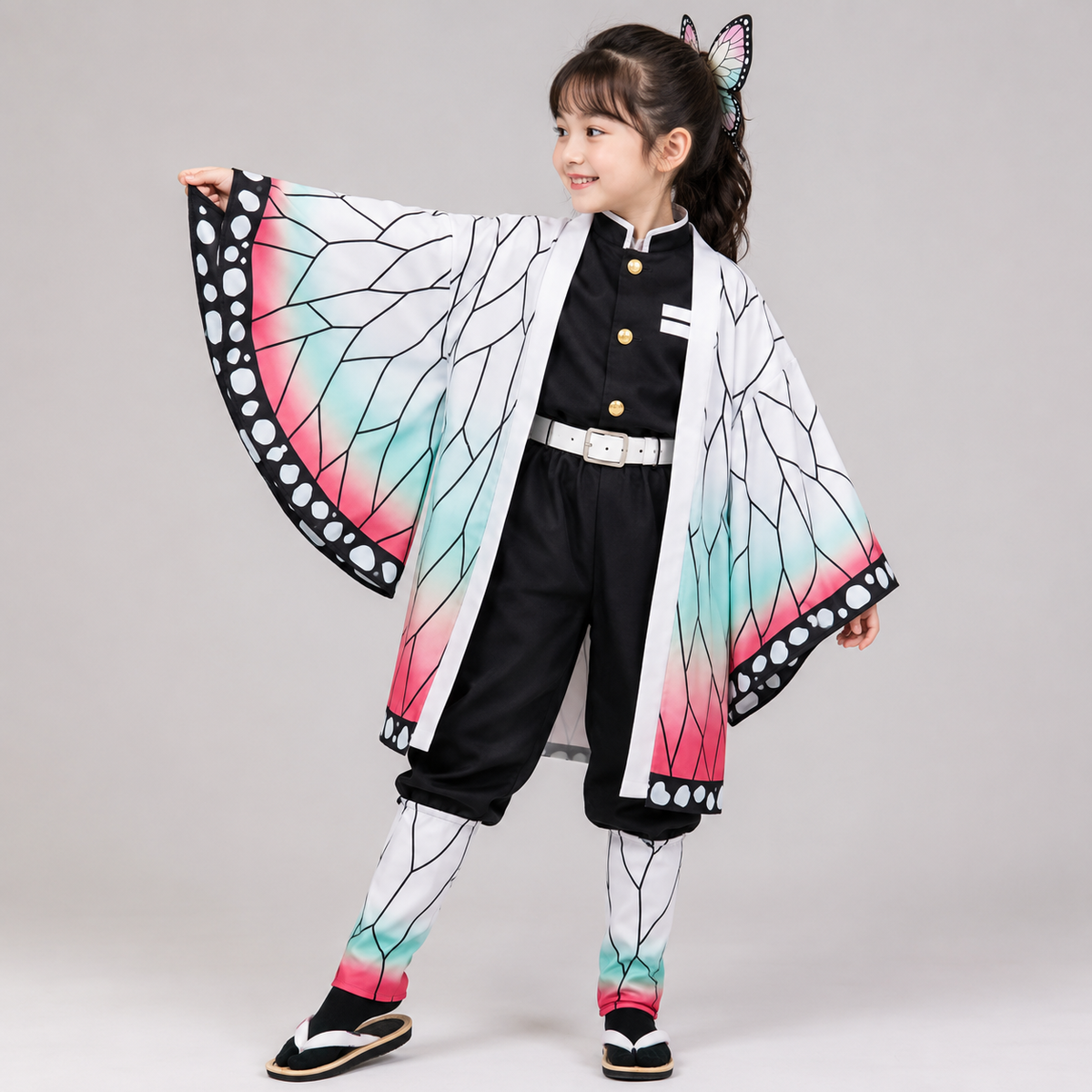 Costume Halloween kimono anime con spada per cosplay