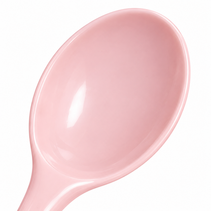 Cucchiaio in ceramica rosa pastello 15 cm piccolo cucchiaio da portata