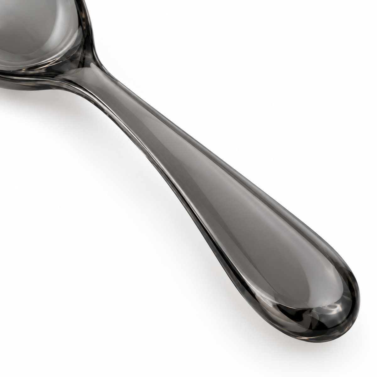 Cucchiaio da Minestra in Acrilico Nero 16 cm Leggero Rassivo