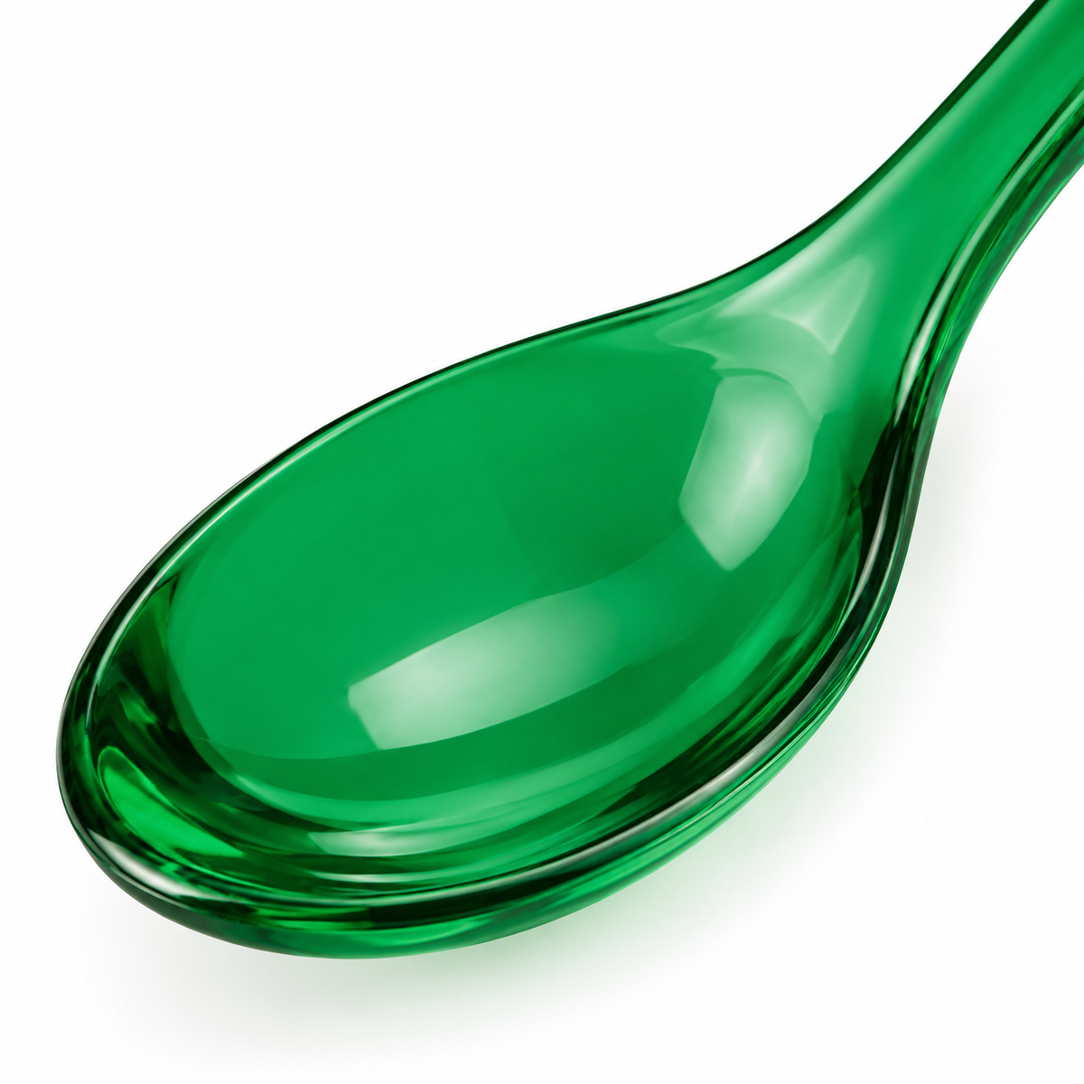 Rassivo Vibrant Green Acrylic Soup Spoon 17 cm