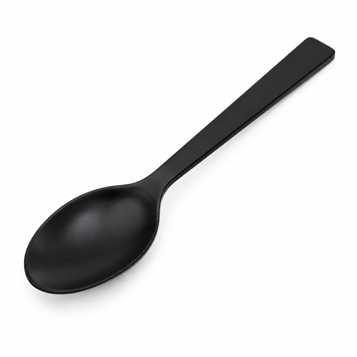 Cucchiaio da tavola in acciaio inox nero opaco 20 cm