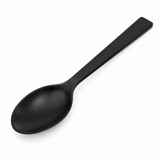 Cucchiaio da tavola in acciaio inox nero opaco 20 cm