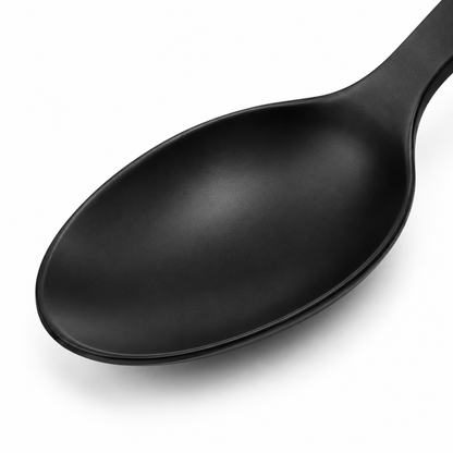 Cucchiaio da tavola in acciaio inox nero opaco 20 cm