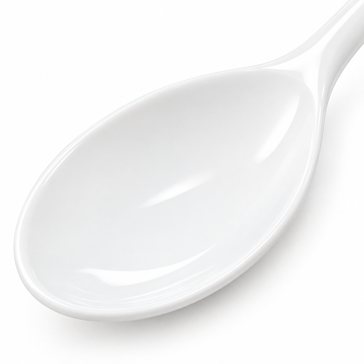 Cucchiaio in porcellana bianca 15 cm – cucchiaio da tavola classico