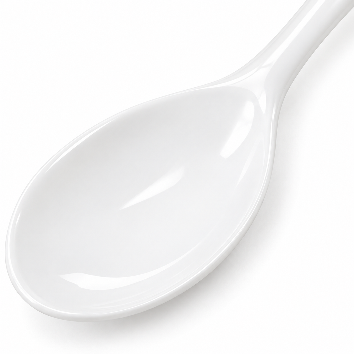 Cucchiaio in porcellana bianca 15 cm – cucchiaio da tavola classico