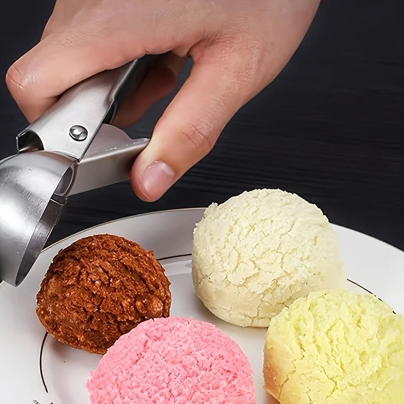 Cucchiaio per gelato in acciaio inox | Robusto e lavabile in lavastoviglie | Per porzioni piccole e grandi | Manico ergo
