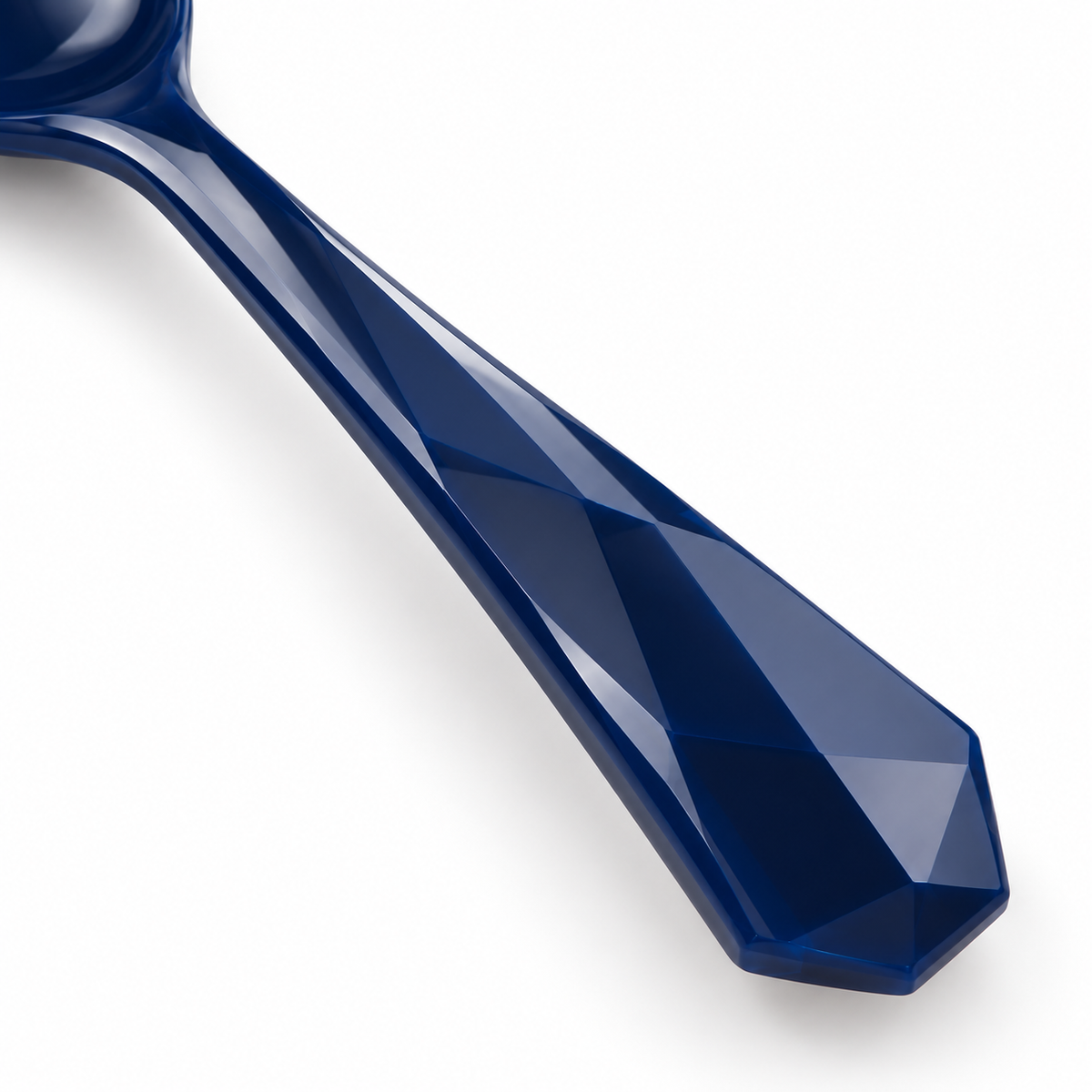 Cucchiaio sfaccettato blu intenso Rassivo 15 cm leggero per tutti i giorni