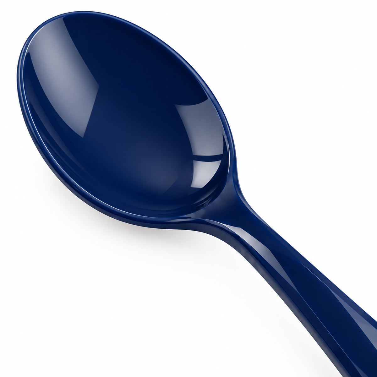 Cucchiaio sfaccettato blu intenso Rassivo 15 cm leggero per tutti i giorni