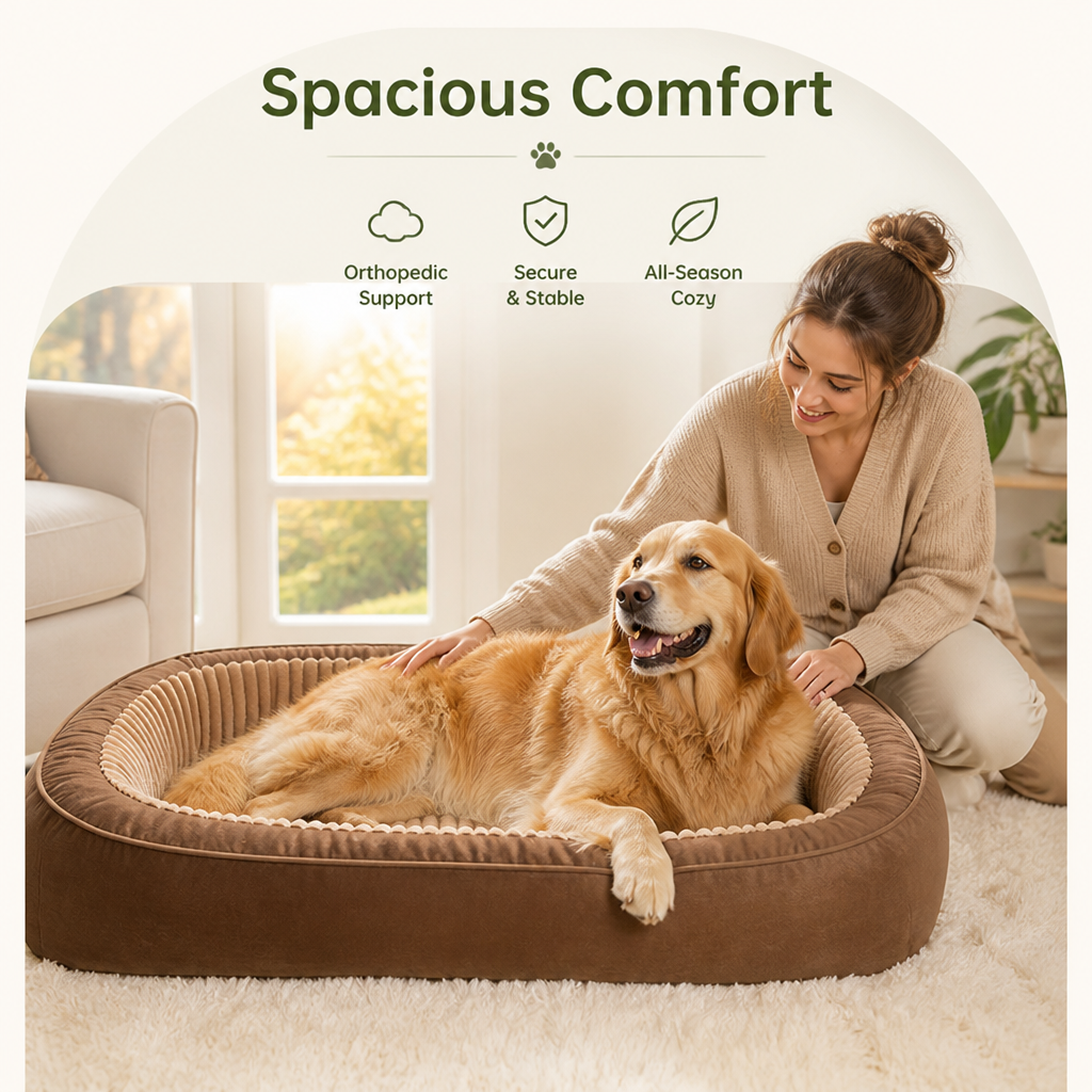 Cuccia ortopedica extra-large antiscivolo per cani