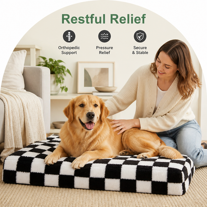 Cuccia ortopedica per cani in memory foam con base antiscivolo (fodera rimovibile)