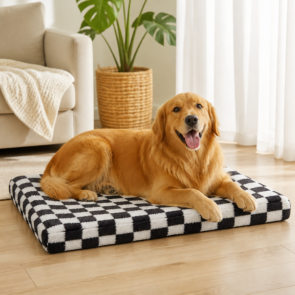 Cuccia ortopedica per cani in memory foam con base antiscivolo (fodera rimovibile)