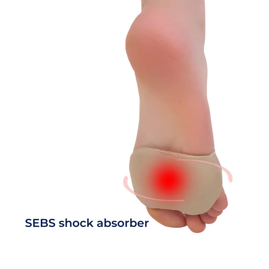 Cuscinetti ComfortStep per neuroma di Morton e metatarsalgia con gel e supporto metatarsale