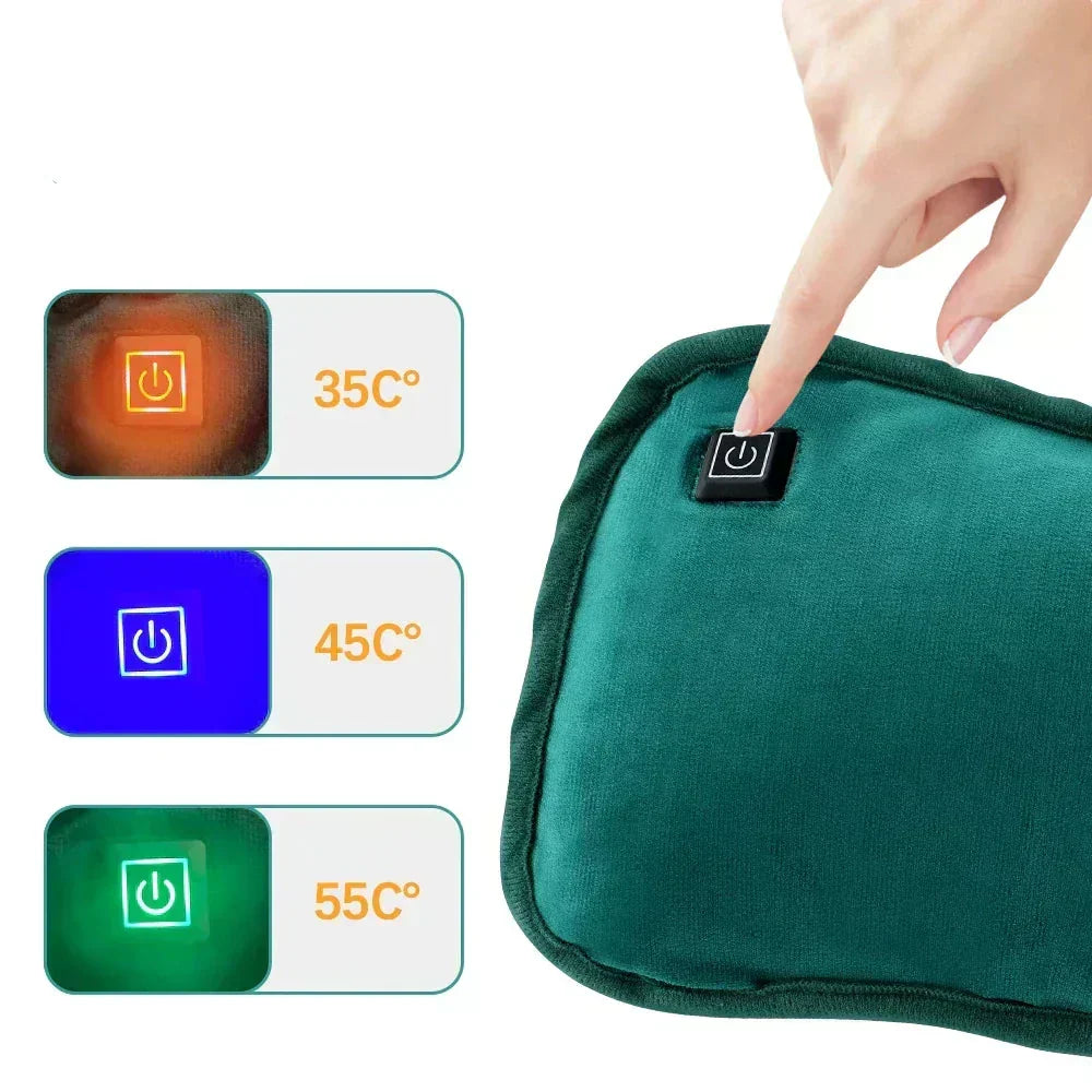 Cuscinetto Termico Portatile al Grafene USB con 3 Livelli di Calore e Spegnimento Automatico