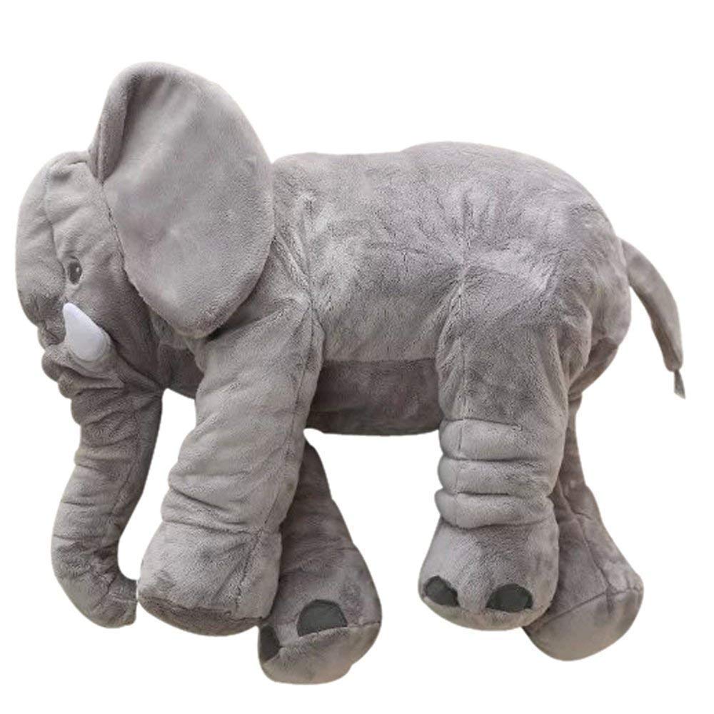 Cuscino elefante peluche morbido | Design morbido e abbracciabile per culla o letto | Compagno rassicurante per neonati 
