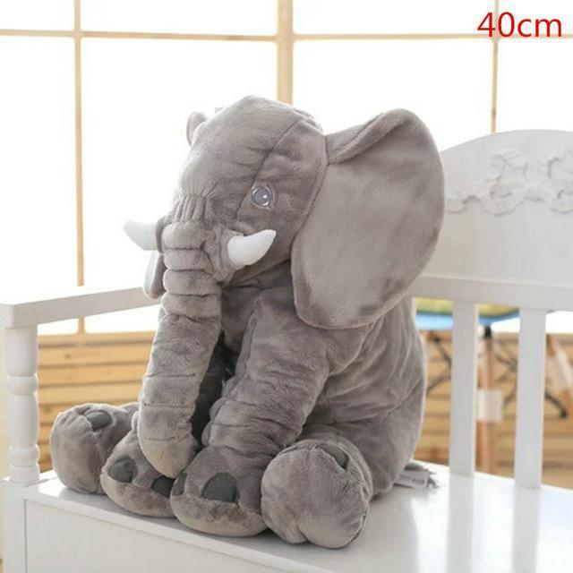 Cuscino elefante peluche morbido | Design morbido e abbracciabile per culla o letto | Compagno rassicurante per neonati 