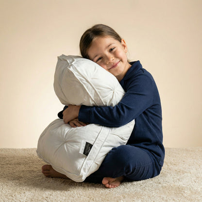 Cuscino in piuma d'oca | Sostegno morbido per un sonno riposante | Rivestimento in cotone traspirante
