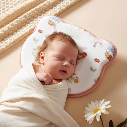 Cuscino Neonato Antiplagiocefalia Traspirante con Supporto Cervicale