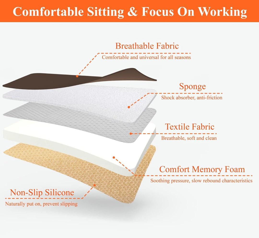 Cuscino per sedile auto in memory foam comfort Rassivo