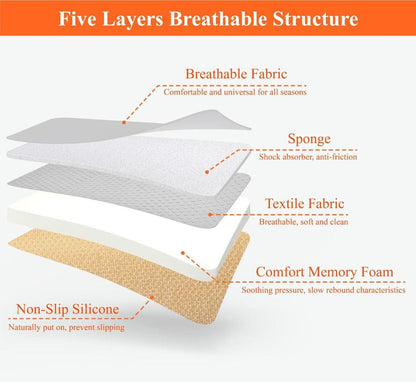 Cuscino per sedile auto in memory foam comfort Rassivo