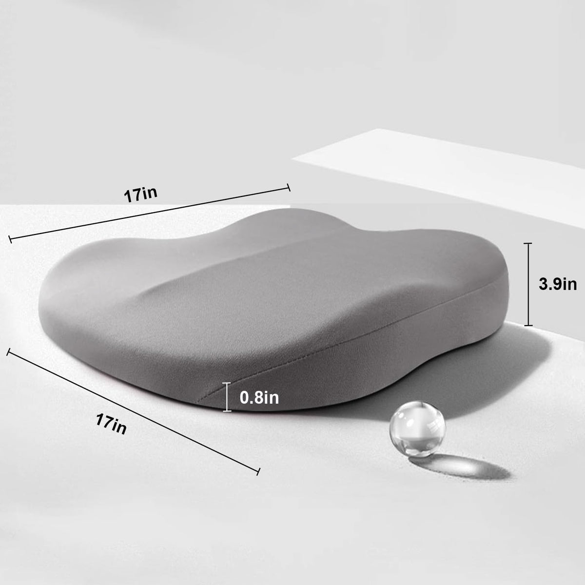 Cuscino rialzato per auto con memory foam ergonomico