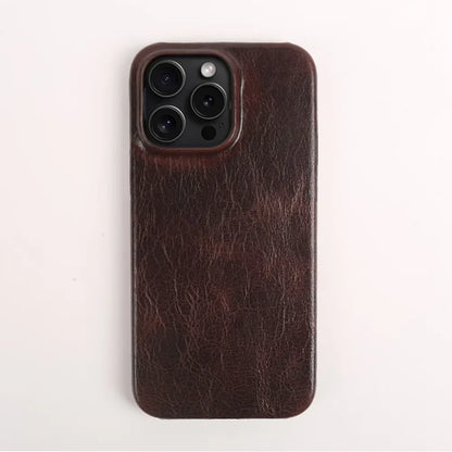 Custodia iPhone in pelle bovina artigianale