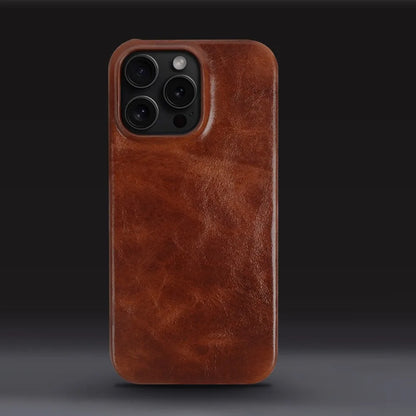 Custodia iPhone in pelle bovina artigianale