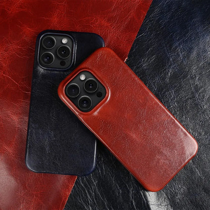Custodia iPhone in pelle bovina artigianale