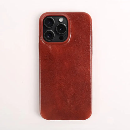 Custodia iPhone in pelle bovina artigianale