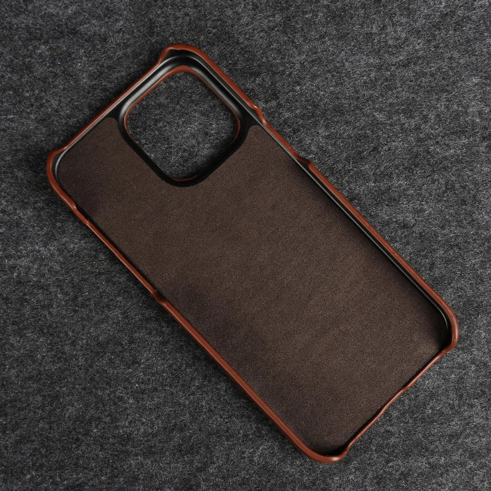 Custodia iPhone in pelle bovina artigianale