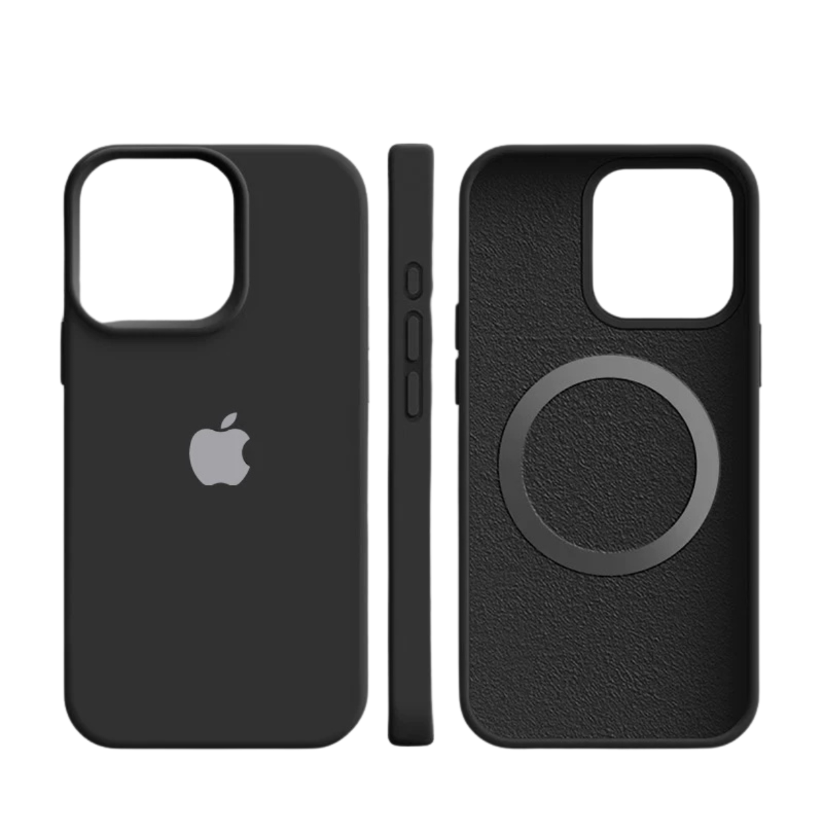 Custodia magnetica in silicone per iPhone con superficie soft touch