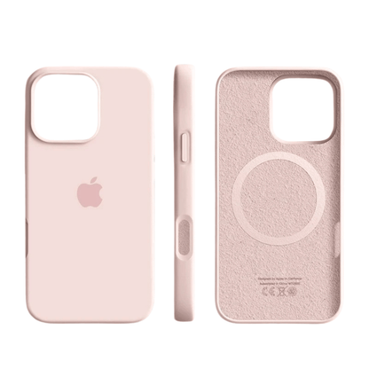 Custodia magnetica in silicone con superficie soft-touch per iPhone