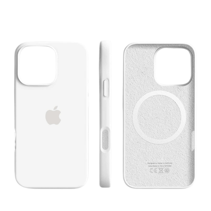 Custodia magnetica in silicone con superficie soft-touch per iPhone