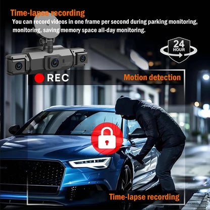 Dashcam Auto Wireless Anteriore e Posteriore con Visione Notturna