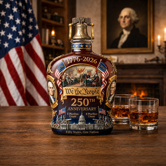Decanter per Whiskey in Cristallo al Piombo Decorativo