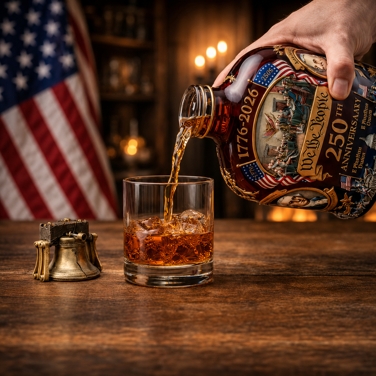Decanter per Whiskey in Cristallo al Piombo Decorativo