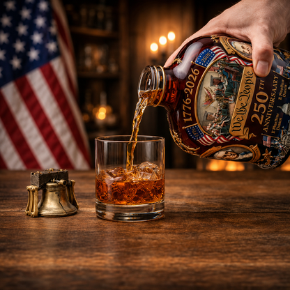 Decanter per Whiskey in Cristallo al Piombo Decorativo