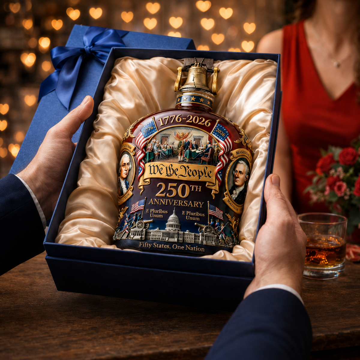 Decanter per Whiskey in Cristallo al Piombo Decorativo