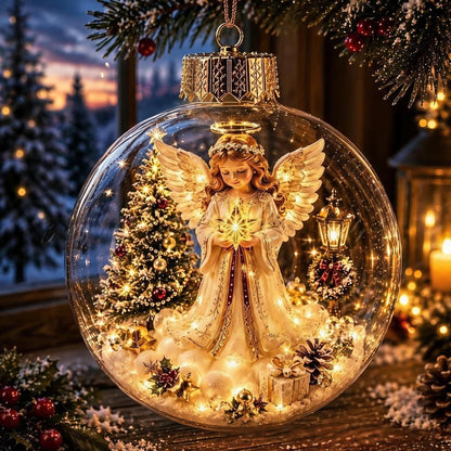 Decorazione natalizia luminosa mini villaggio invernale per la casa