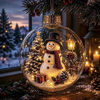 Decorazione natalizia luminosa mini villaggio invernale per la casa