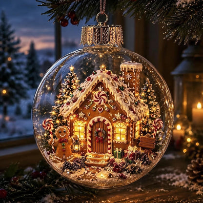 Decorazione natalizia luminosa mini villaggio invernale per la casa