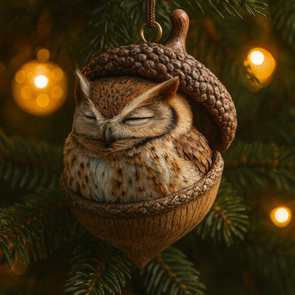 Decorazioni Natalizie Animali del Bosco in Ghianda per Albero