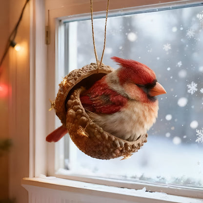 Decorazioni Natalizie Animali del Bosco in Ghianda per Albero