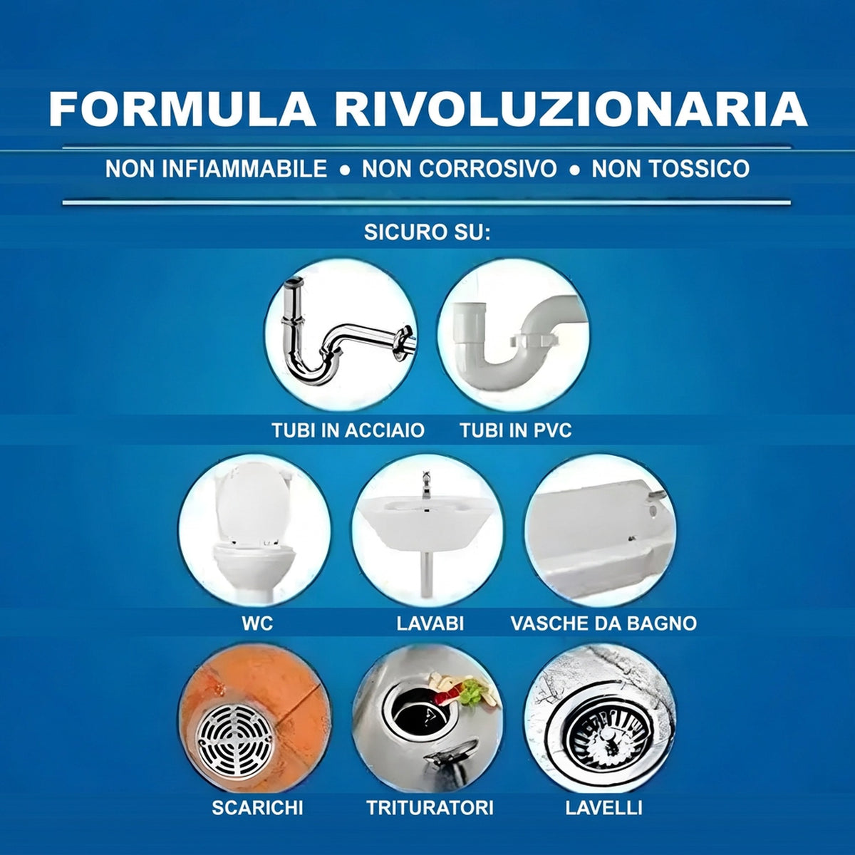 Disgorgante potente per sturare tubature e scarichi