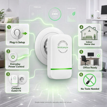 Dispositivo risparmio energetico per presa domestica con controllo tensione