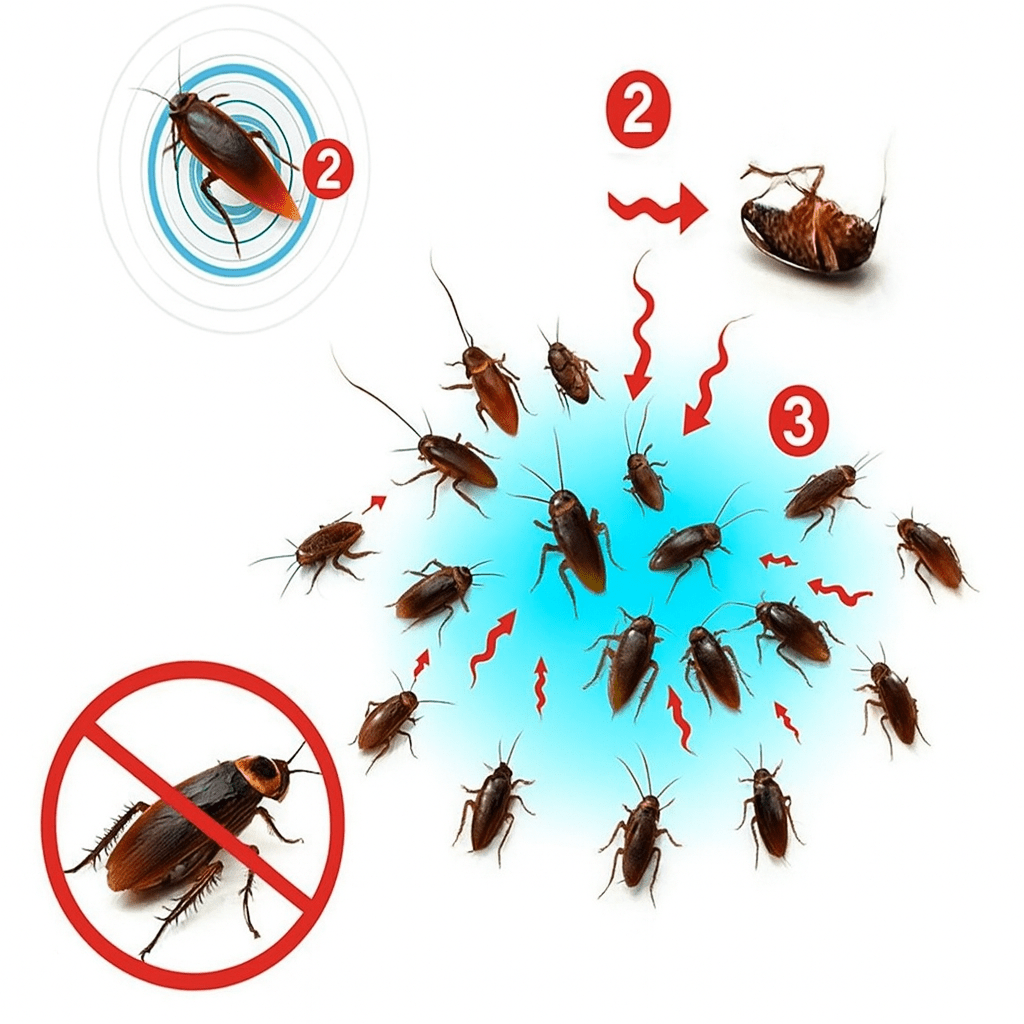 EXTERMINIQ – 3 pezzi gel esca per scarafaggi (10 g) per controllo efficace degli infestanti