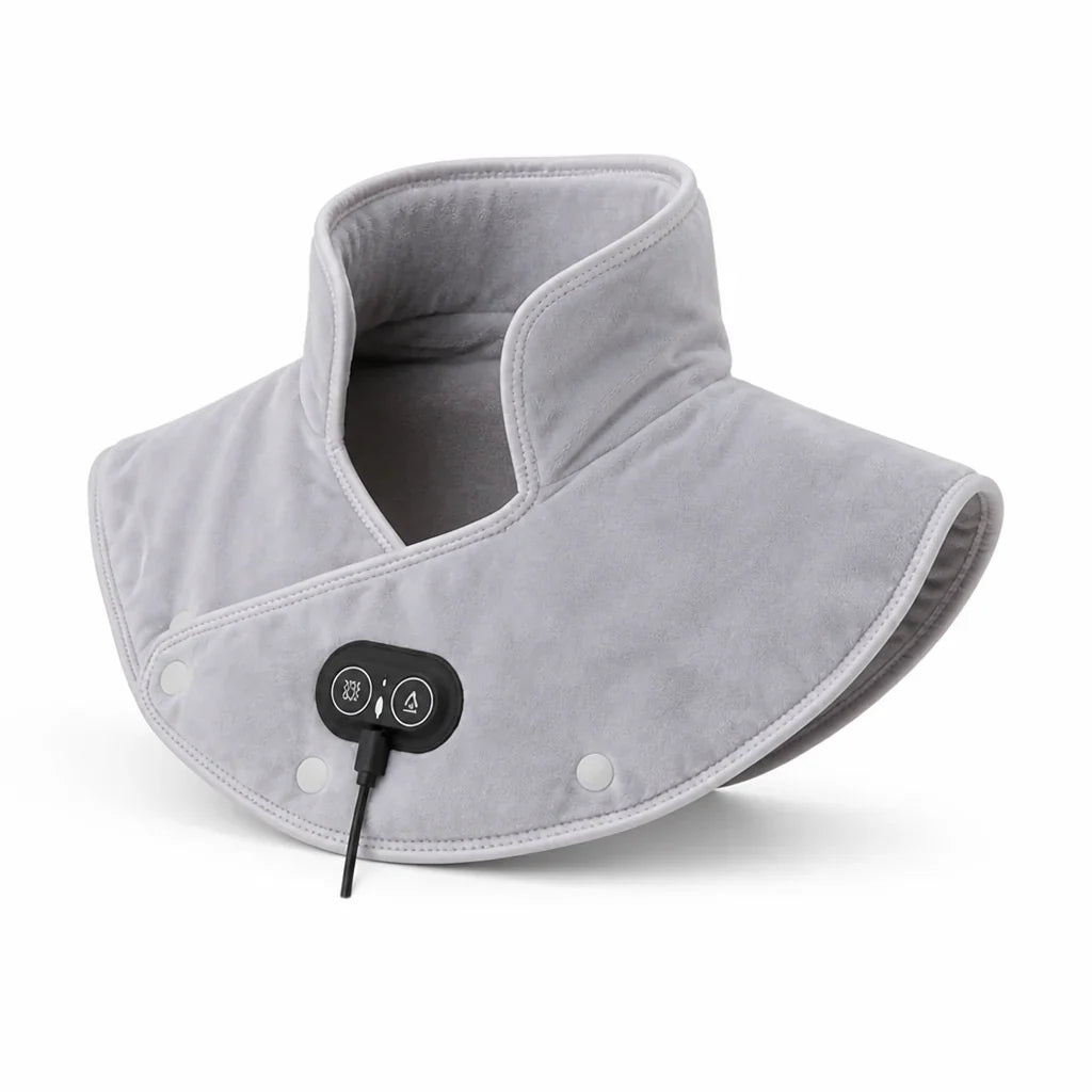 Fascia riscaldante vibrante USB per collo e spalle (3 livelli di calore)